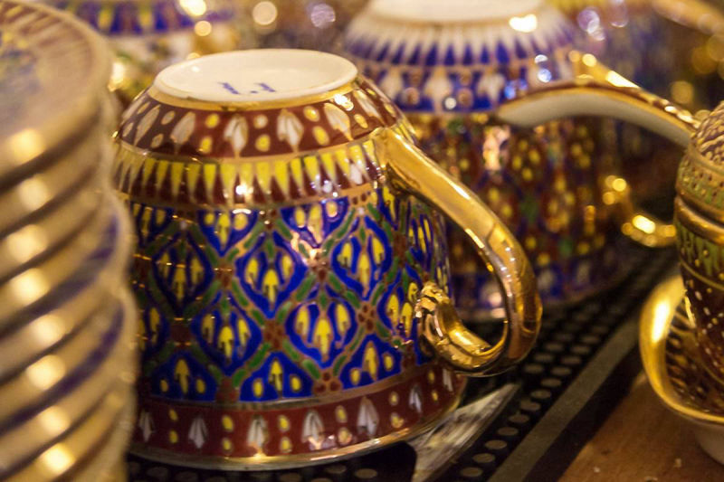 Thai Rama IV Restaurant China Cups