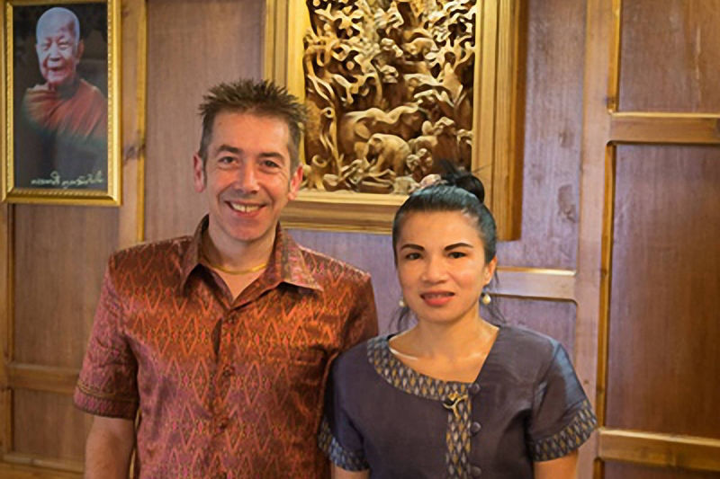 Thai Rama IV Restaurant Michael and Prerudee